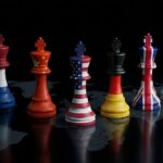 Global trade war concept illustrating the Nexperia crisis and geopolitical tensions in the semiconductor supply chain